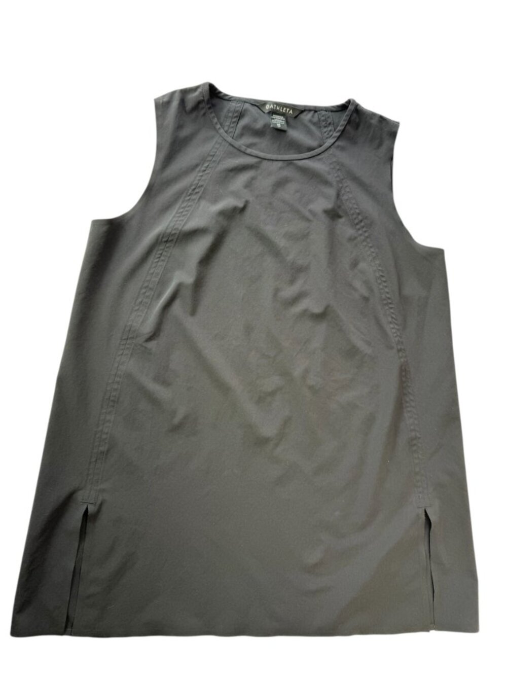 ATHLETA Black Tank Top, Lightweight. Size women's XS. Sleeveless, High Neck